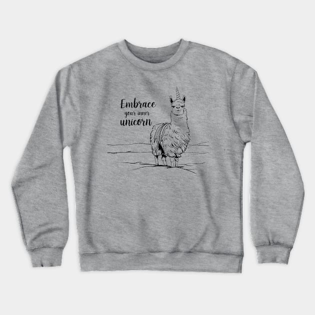 Embrace your inner unicorn Crewneck Sweatshirt by Tachyon273